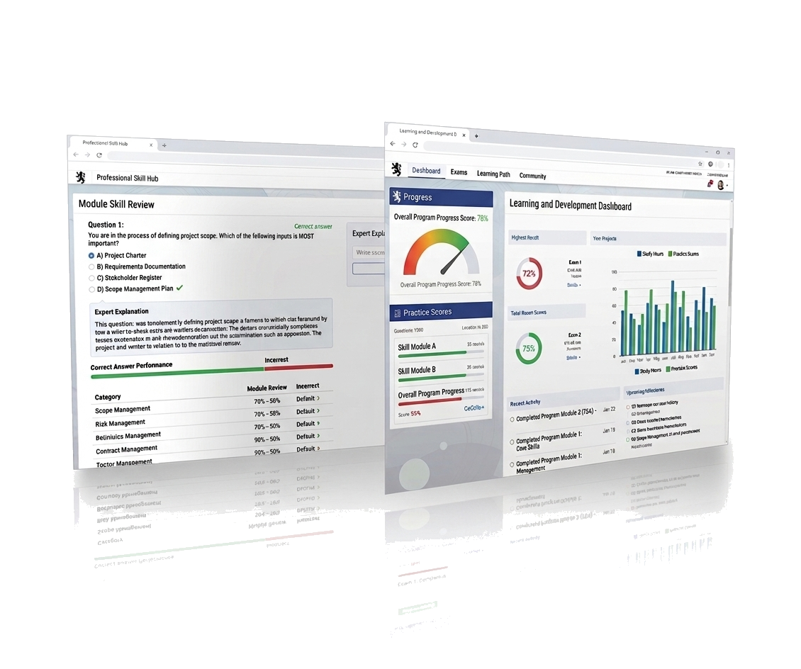 ANBIMA Exam progress dashboard preview